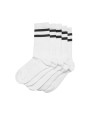 Accessoires personnalisable BUILD YOUR BRAND DOUBLE STRIPE SOCKS 5-PACK