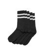 Accessoires personnalisable BUILD YOUR BRAND DOUBLE STRIPE SOCKS 5-PACK