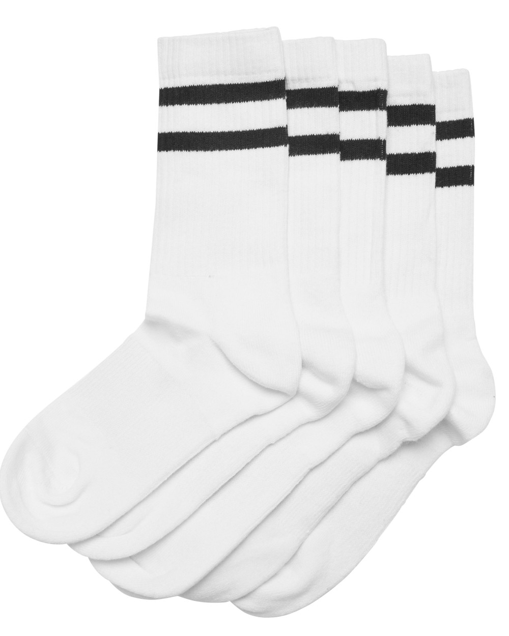 Benodigdheden BUILD YOUR BRAND DOUBLE STRIPE SOCKS 5-PACK voor bedrukking &amp; borduring