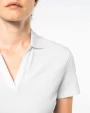 Polo's KARIBAN Supima®-katoenen polo met V-hals voor dames voor bedrukking &amp; borduring