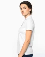Polo's KARIBAN Supima®-katoenen polo met V-hals voor dames voor bedrukking &amp; borduring