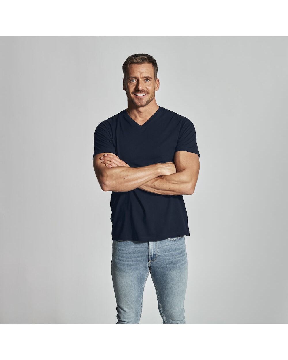 T-shirts COTTOVER T-SHIRT V-NECK MAN - GOTS GECERTIFICEERD voor bedrukking &amp; borduring