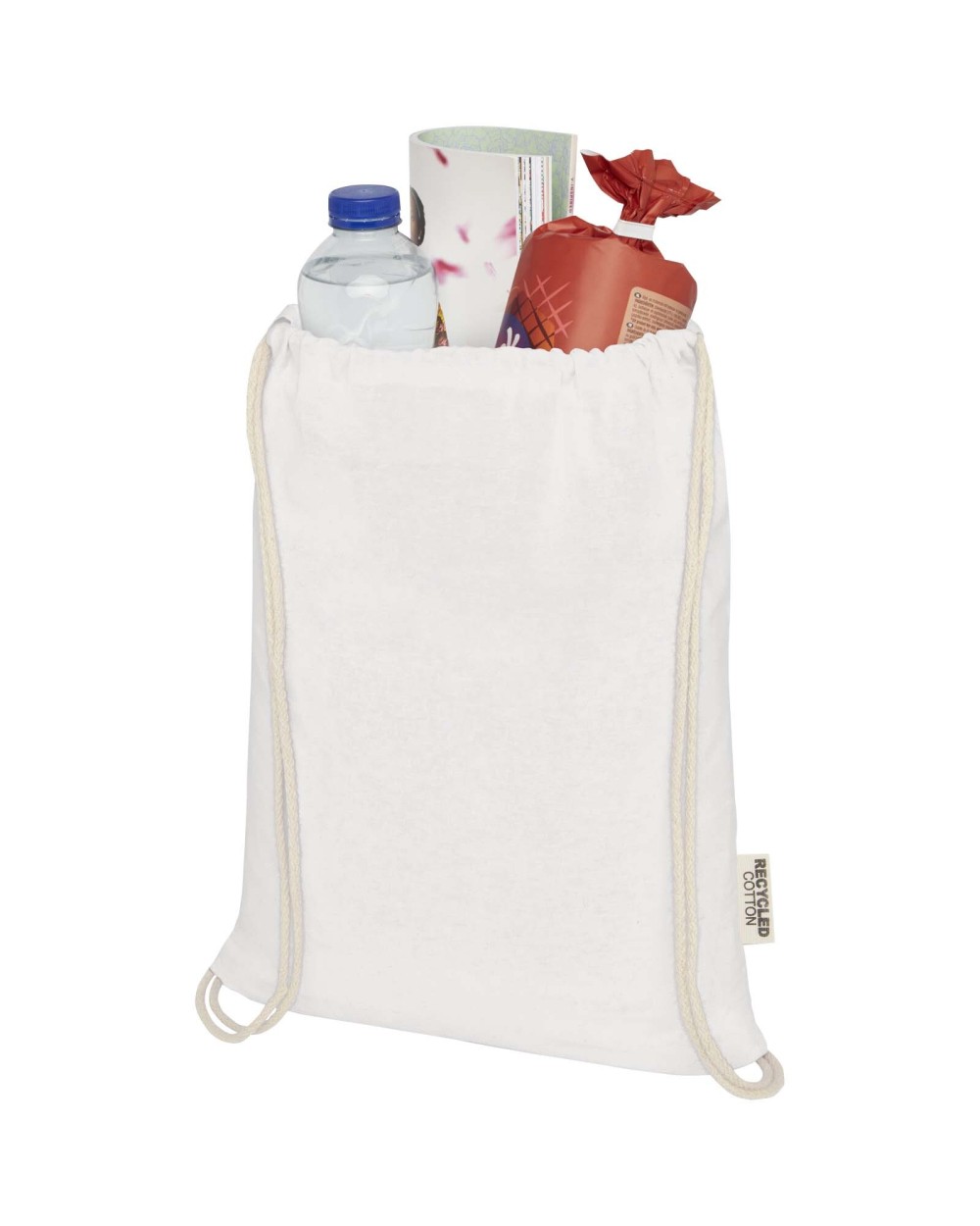 4DO Oregon 140 g/m² Turnbeutel aus GRS recycelter Baumwolle Taschen personalisierbar