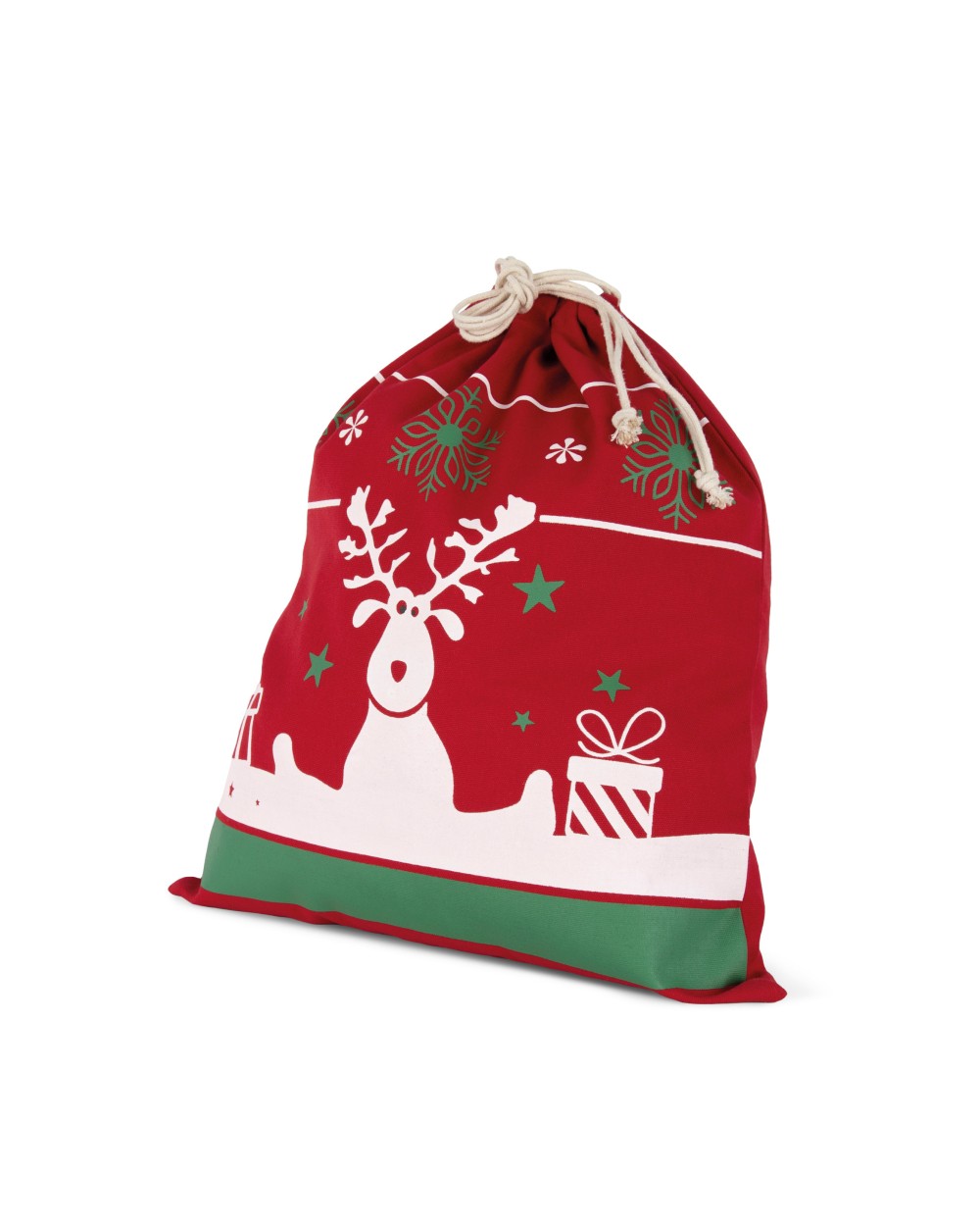 Tassen & Zakken KIMOOD Tas met koord en kerstmotieven voor bedrukking &amp; borduring