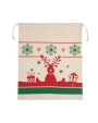 Tassen & Zakken KIMOOD Tas met koord en kerstmotieven voor bedrukking &amp; borduring
