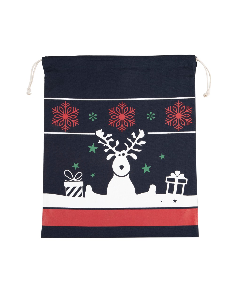 KIMOOD Tasche mit Kordel und Weihnachtsmotiven Taschen personalisierbar