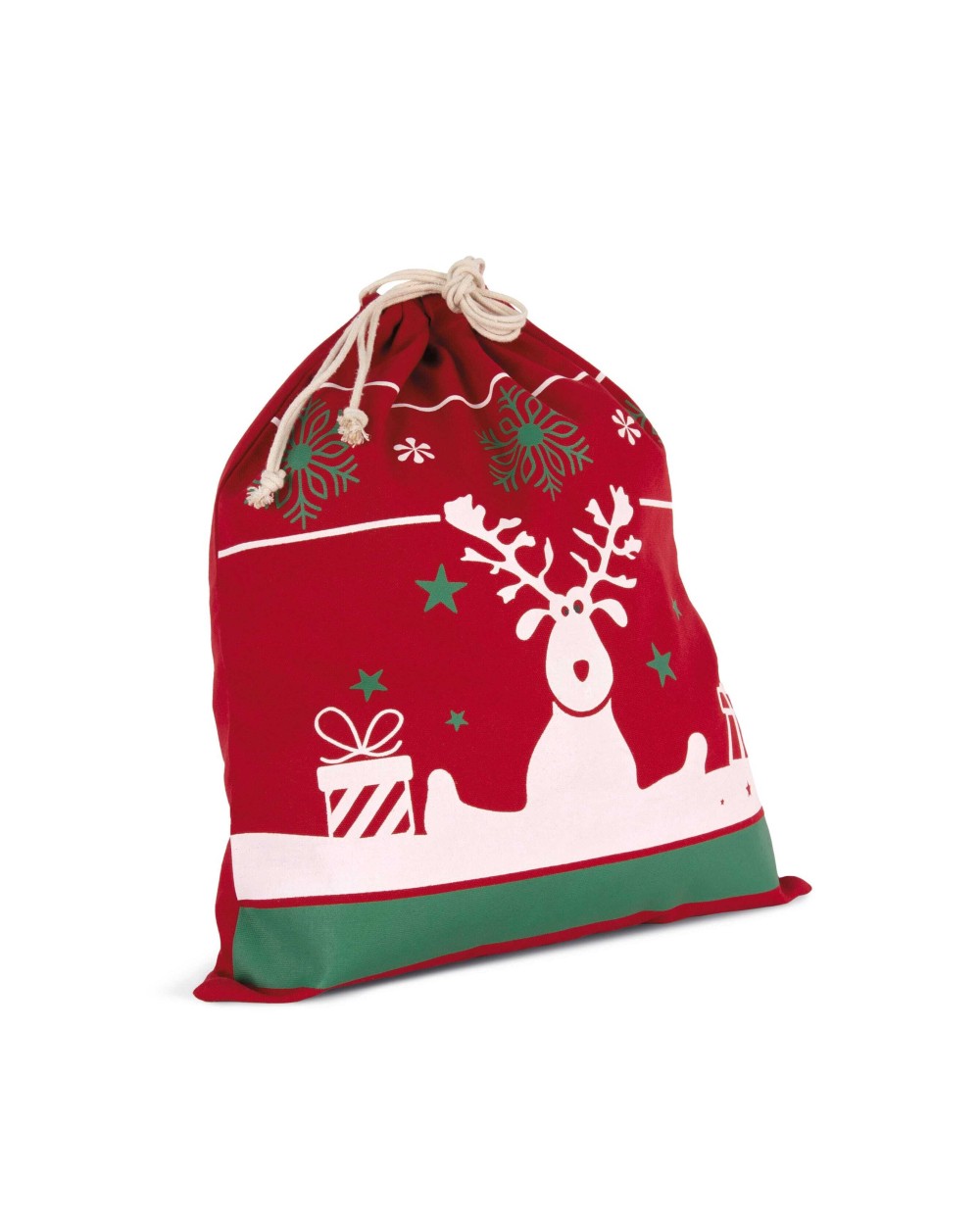 Tassen & Zakken KIMOOD Tas met koord en kerstmotieven voor bedrukking &amp; borduring