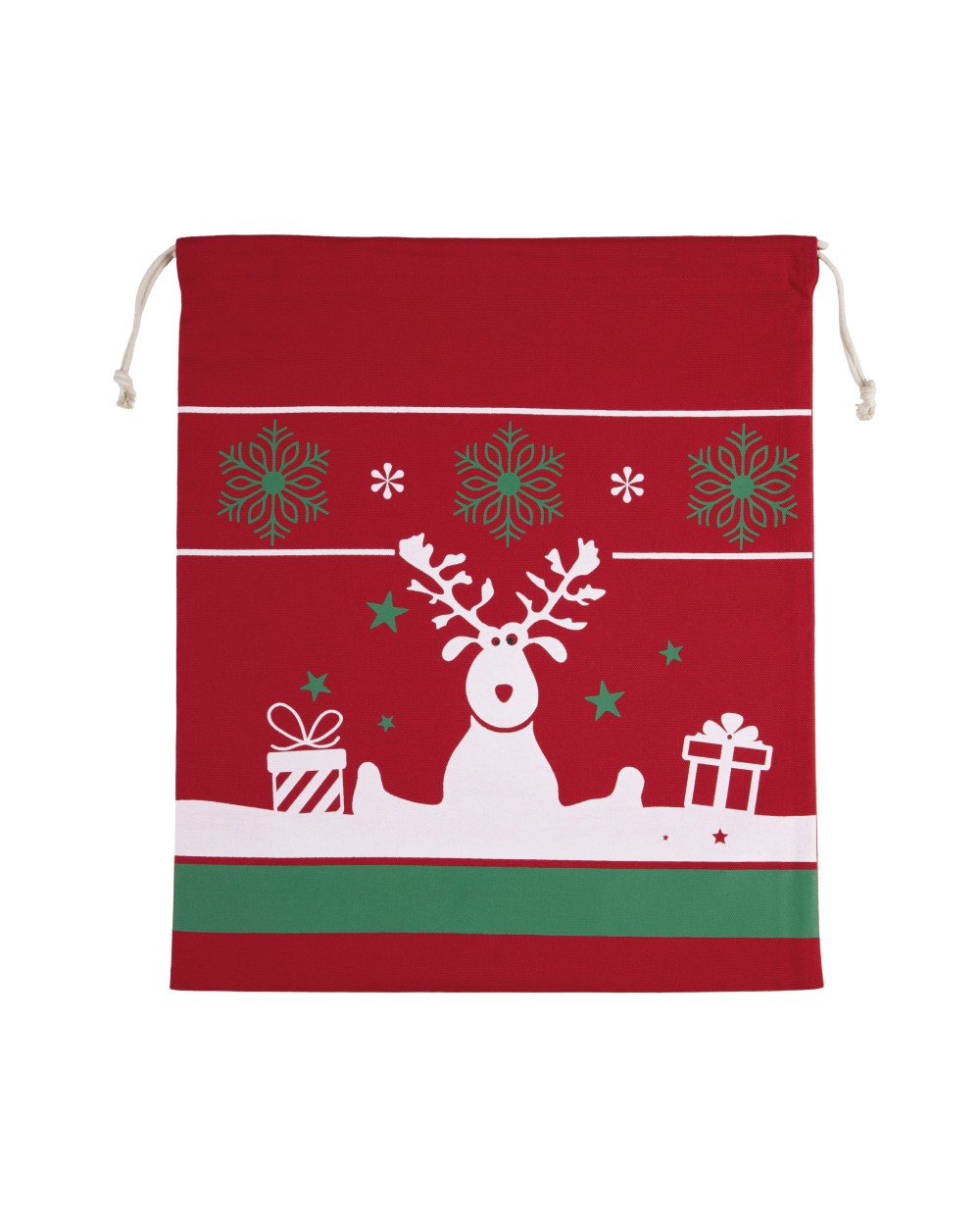 Tassen & Zakken KIMOOD Tas met koord en kerstmotieven voor bedrukking &amp; borduring