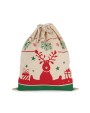 Tassen & Zakken KIMOOD Tas met koord en kerstmotieven voor bedrukking &amp; borduring