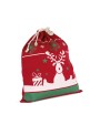 Tassen & Zakken KIMOOD Tas met koord en kerstmotieven voor bedrukking &amp; borduring