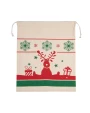 Tassen & Zakken KIMOOD Tas met koord en kerstmotieven voor bedrukking &amp; borduring