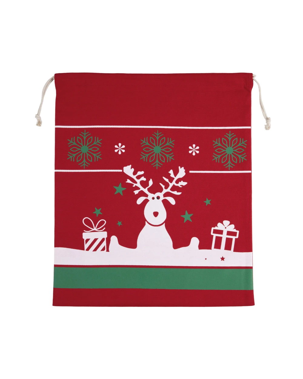 Tassen & Zakken KIMOOD Tas met koord en kerstmotieven voor bedrukking &amp; borduring