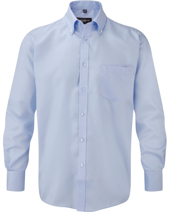 RUSSELL Men's Long Sleeve Ultimate Non-Iron Shirt Hemden personalisierbar