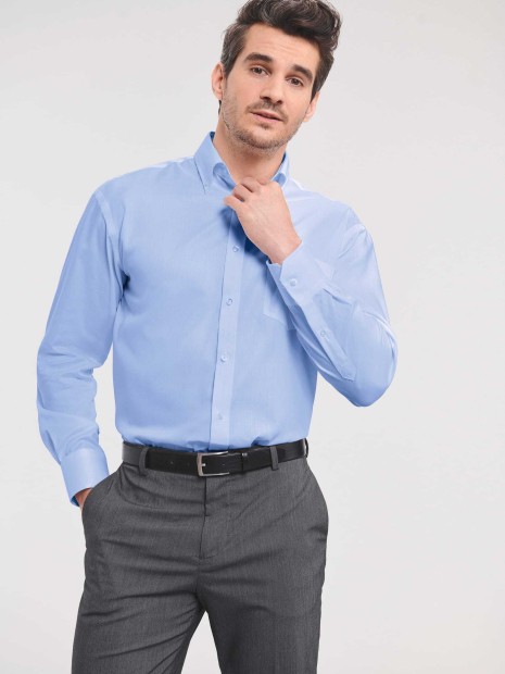 Chemises à personnaliser RUSSELL Chemise homme manches longues Non Iron - classique 