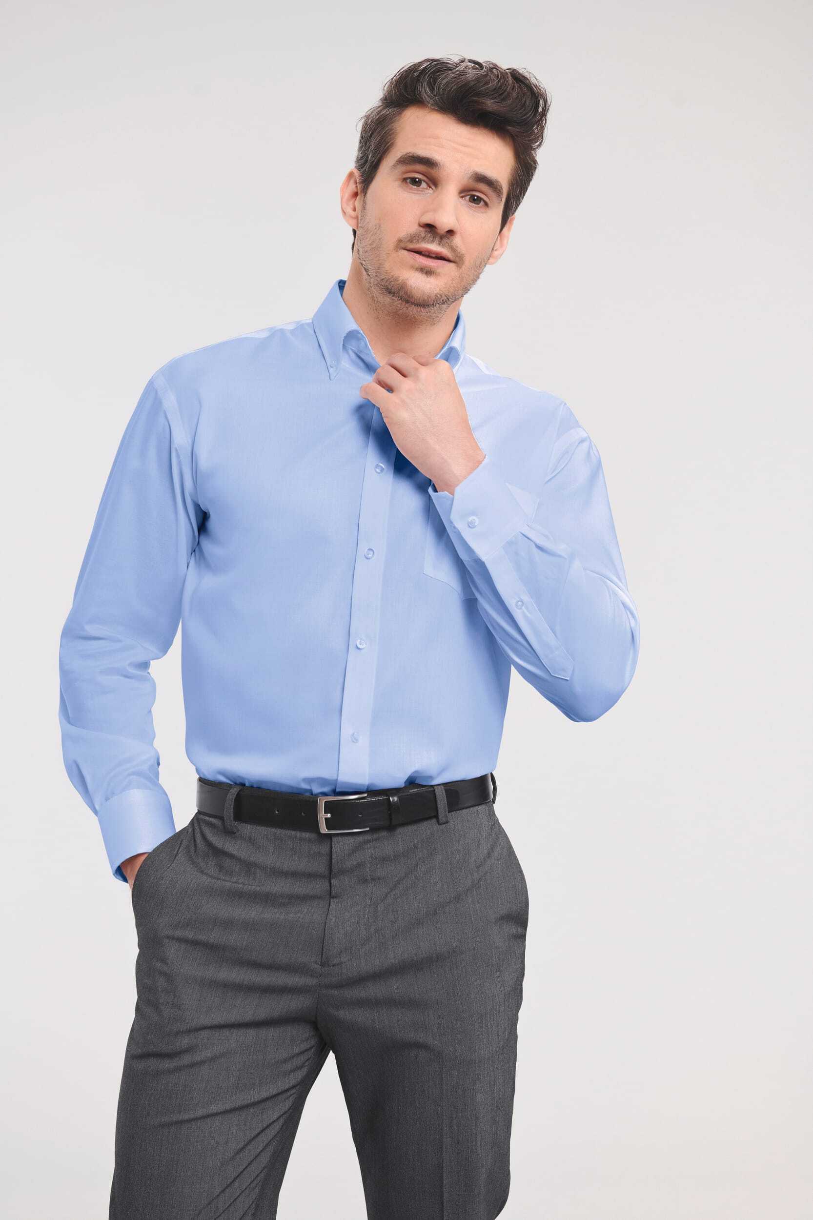 Chemises personnalisable RUSSELL Chemise homme manches longues Non Iron - classique