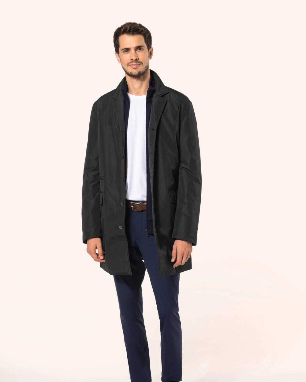 Vestes personnalisable KARIBAN Trench structuré homme