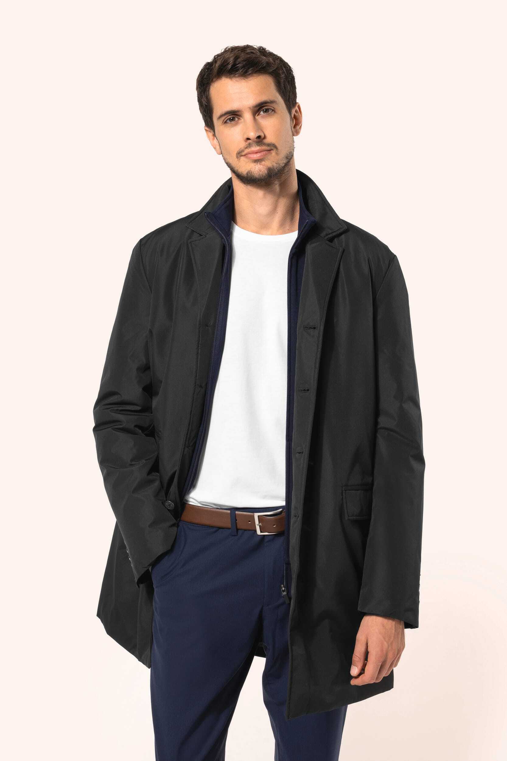 Vestes personnalisable KARIBAN Trench structuré homme