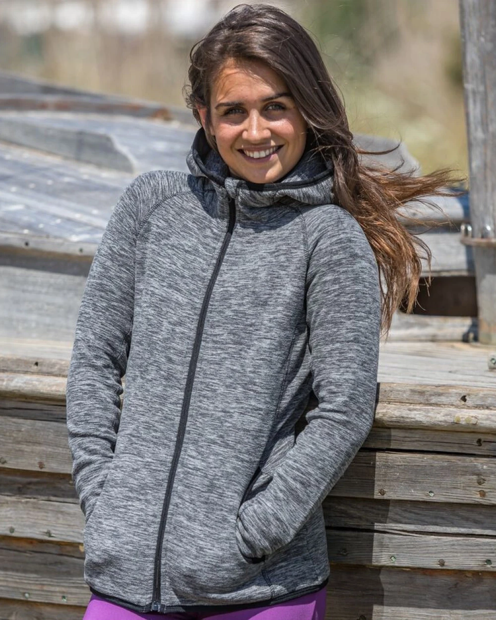 Laines polaires personnalisable SPIRO WOMENS MICROFLEECE HOODI