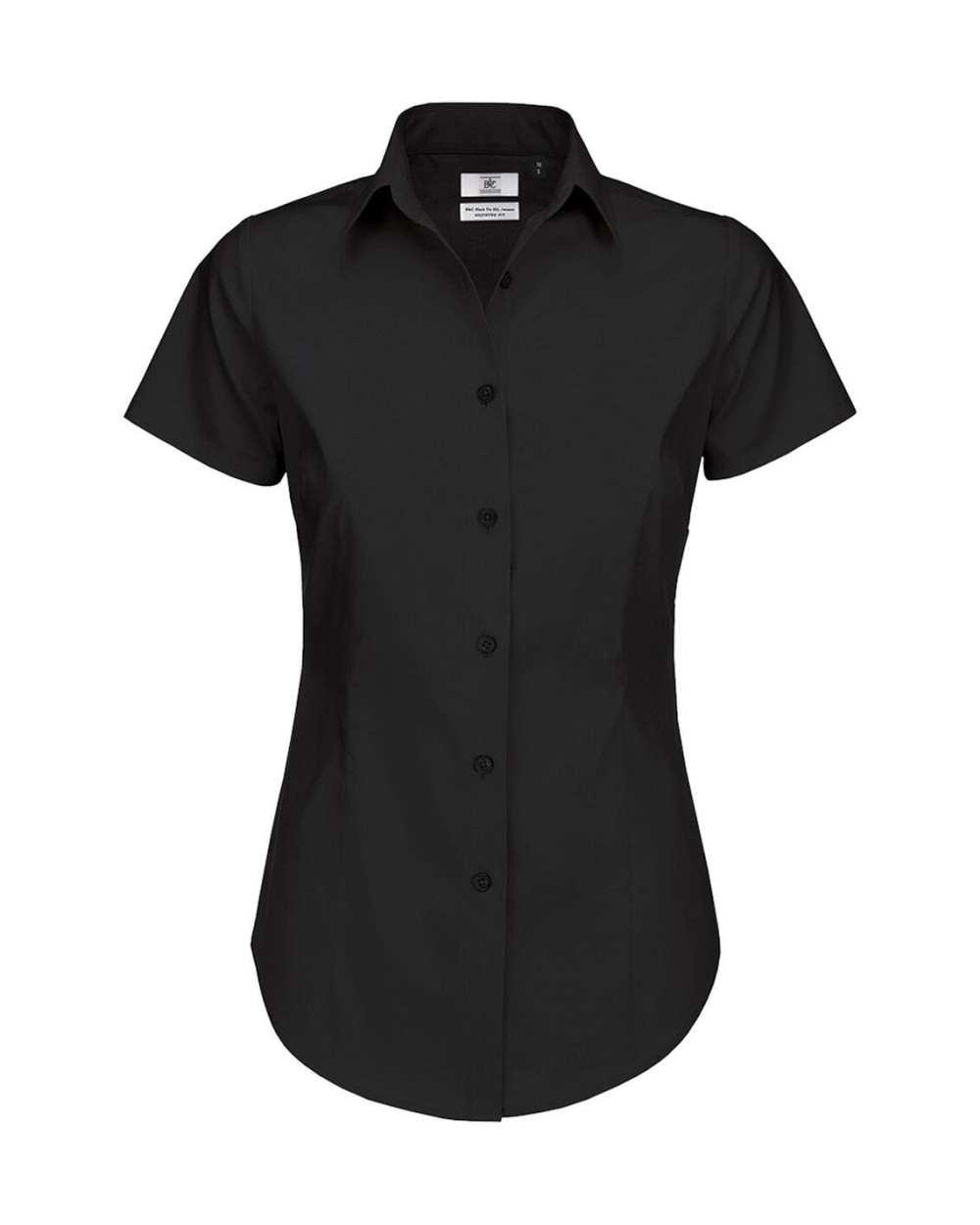 Hemden B&C Black Tie SSL/women Poplin Shirt  voor bedrukking &amp; borduring