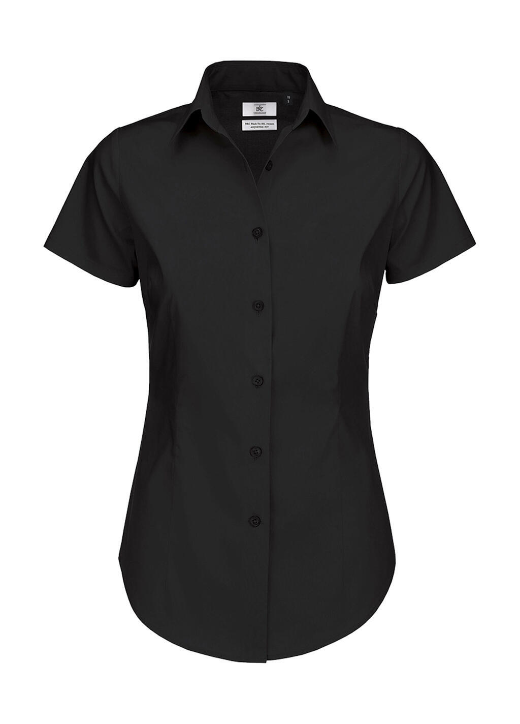 Chemises personnalisable B&C Black Tie SSL/women Poplin Shirt 