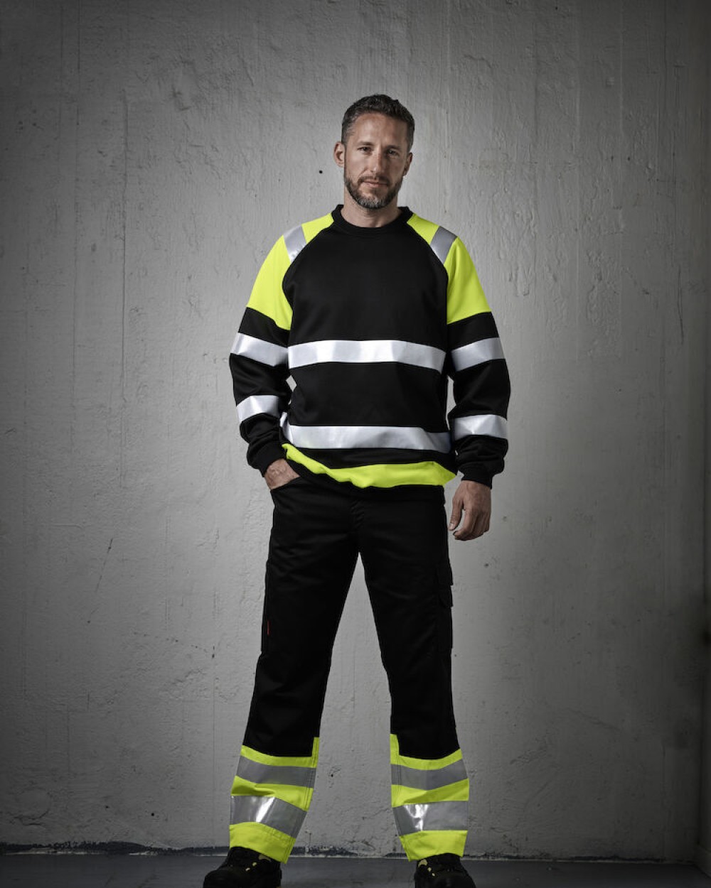 Sweaters & hoodies JOBMAN 5124 Hi-Vis Sweatshirt voor bedrukking &amp; borduring