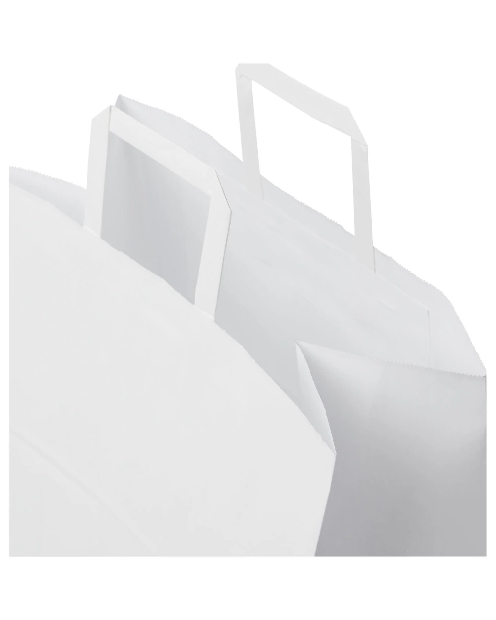 Sacs & Bagagerie personnalisable 4DO Sac en papier Kraft 80-90 g/m² avec poignées plates, 34 x 20 x 35 cm