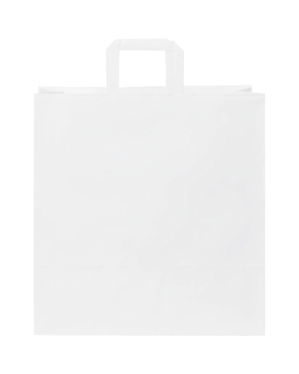 Tassen & Zakken 4DO Papieren tas 80-90 g/m2 gemaakt van kraftpapier met platte handgrepen - 34 x 20 x 35 cm voor bedrukking &amp; borduring