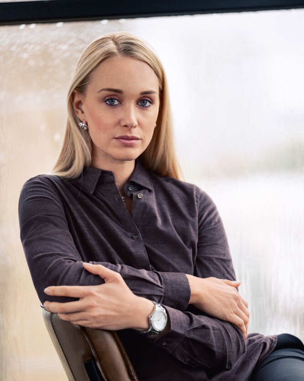 Hemden J. HARVEST & FROST IB134 Micro Cord Woman Contemporary voor bedrukking &amp; borduring