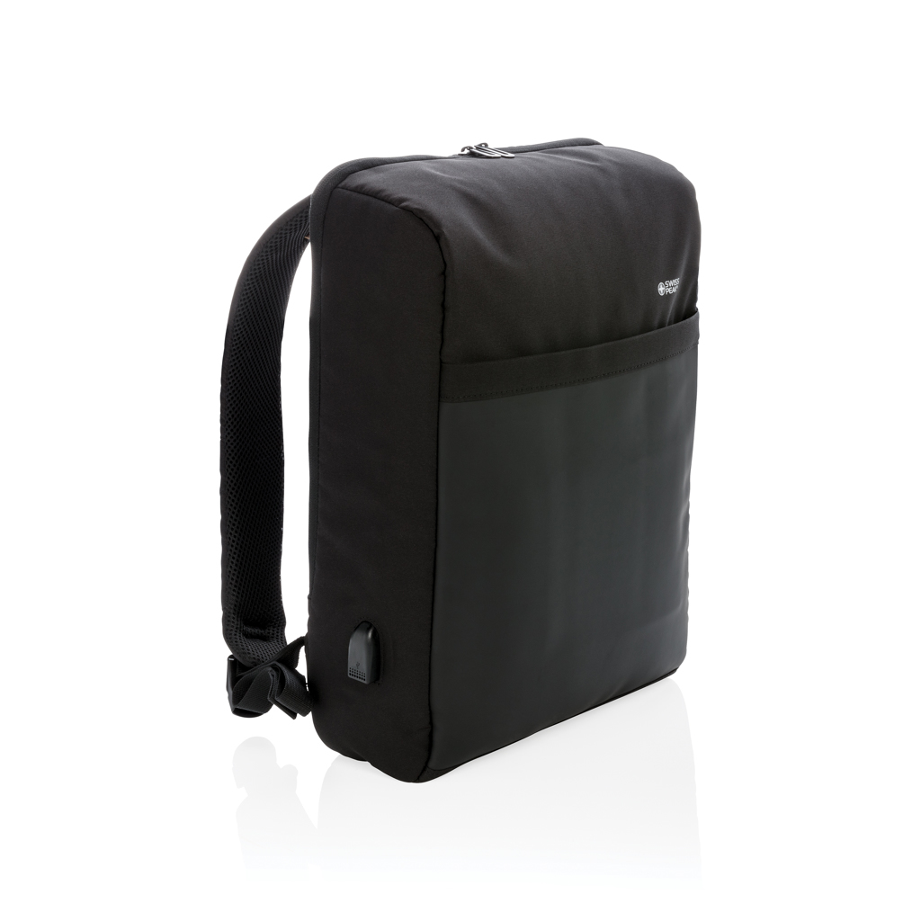 Tassen & Zakken SWISS PEAK Lima PVC-vrije 15.6" RFID laptop tas voor bedrukking &amp; borduring