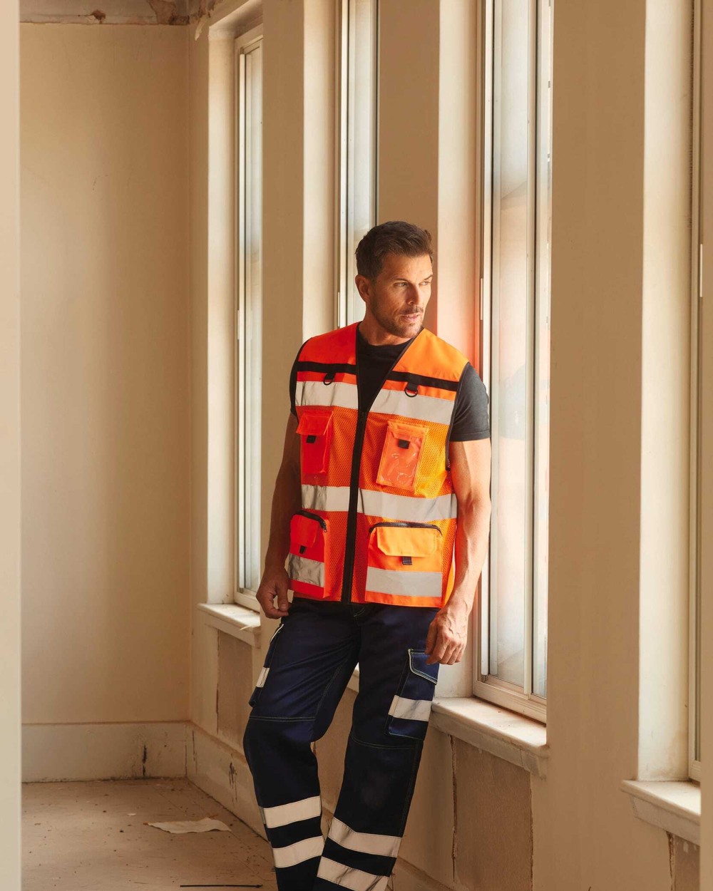 Gilets de sécurité personnalisable YOKO Gilet haute visibilité rip stop