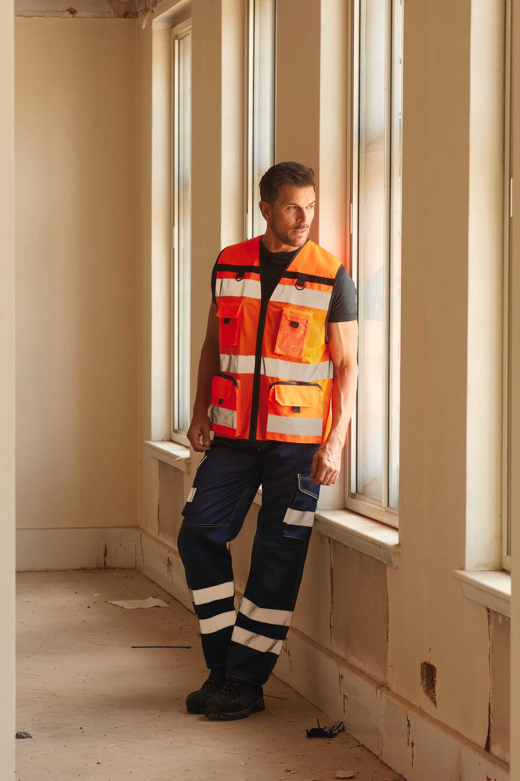 Gilets de sécurité personnalisable YOKO Gilet haute visibilité rip stop