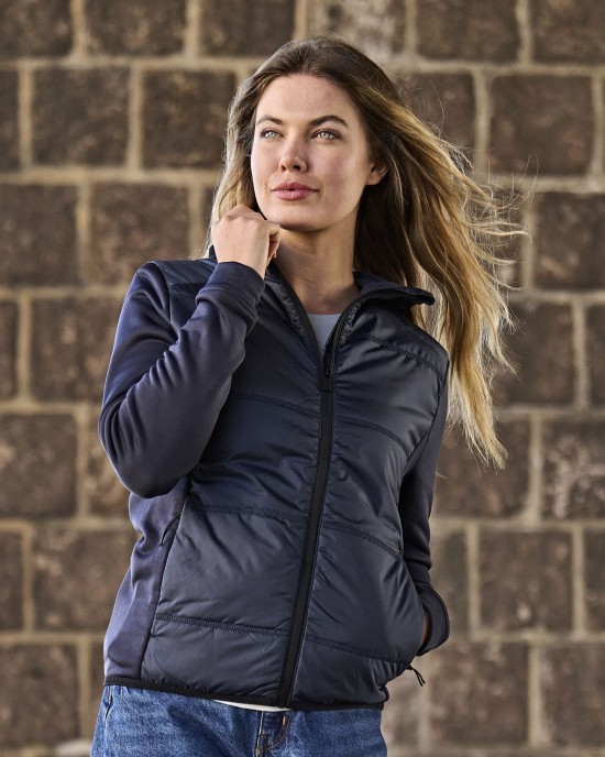 Vestes personnalisable Tee Jays WOMENS HYBRID-STRETCH HOODED JACKET