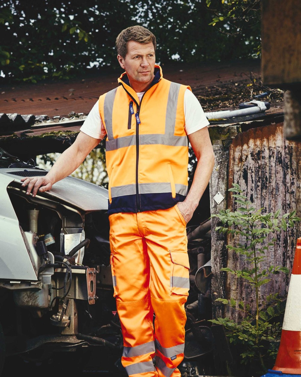 YOKO Hi-Vis cargo trousers Hosen personalisierbar