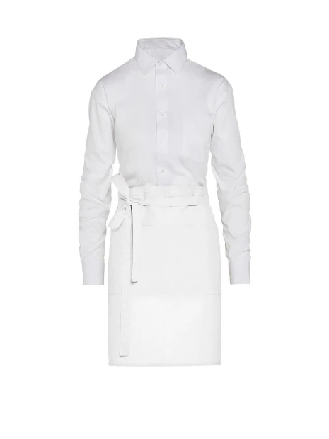 SG CLOTHING BRUSSELS - Short Recycled Bistro Apron with Pocket /api/colors/7a92cd2d-10d2-40b4-928b-296bb7487506 personnalisable