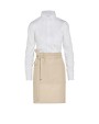 SG CLOTHING BRUSSELS - Short Recycled Bistro Apron with Pocket Schürzen personalisierbar