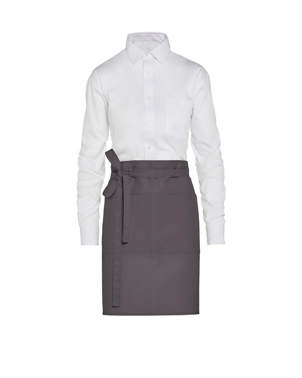 SG CLOTHING BRUSSELS - Short Recycled Bistro Apron with Pocket Schürzen personalisierbar