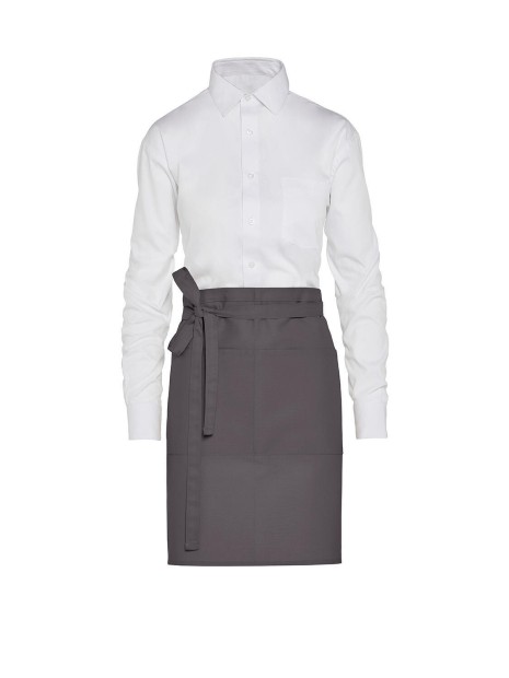 SG CLOTHING BRUSSELS - Short Recycled Bistro Apron with Pocket /api/colors/f07121ee-2ff0-449a-ab59-79be9a11aa30 personnalisable