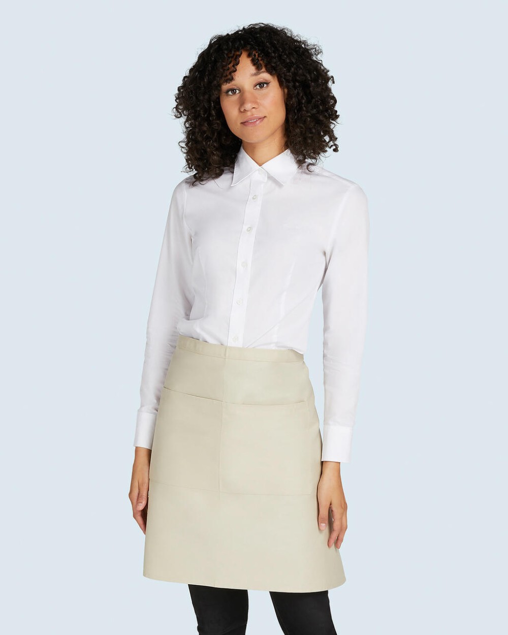  BRUSSELS - Short Recycled Bistro Apron with Pocket Schürzen personalisierbar