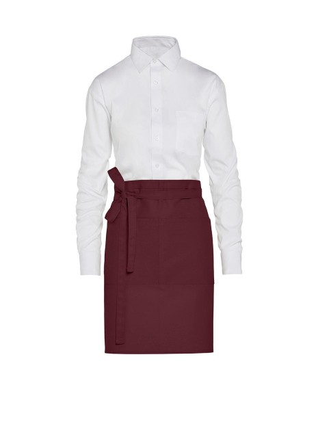 SG CLOTHING BRUSSELS - Short Recycled Bistro Apron with Pocket /api/colors/86185b65-5340-41c9-bb92-4d29c8ef7554 personnalisable