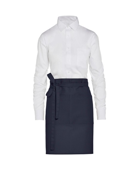 SG CLOTHING BRUSSELS - Short Recycled Bistro Apron with Pocket /api/colors/b68891a9-1d28-4f7a-8deb-775c45027afd personnalisable