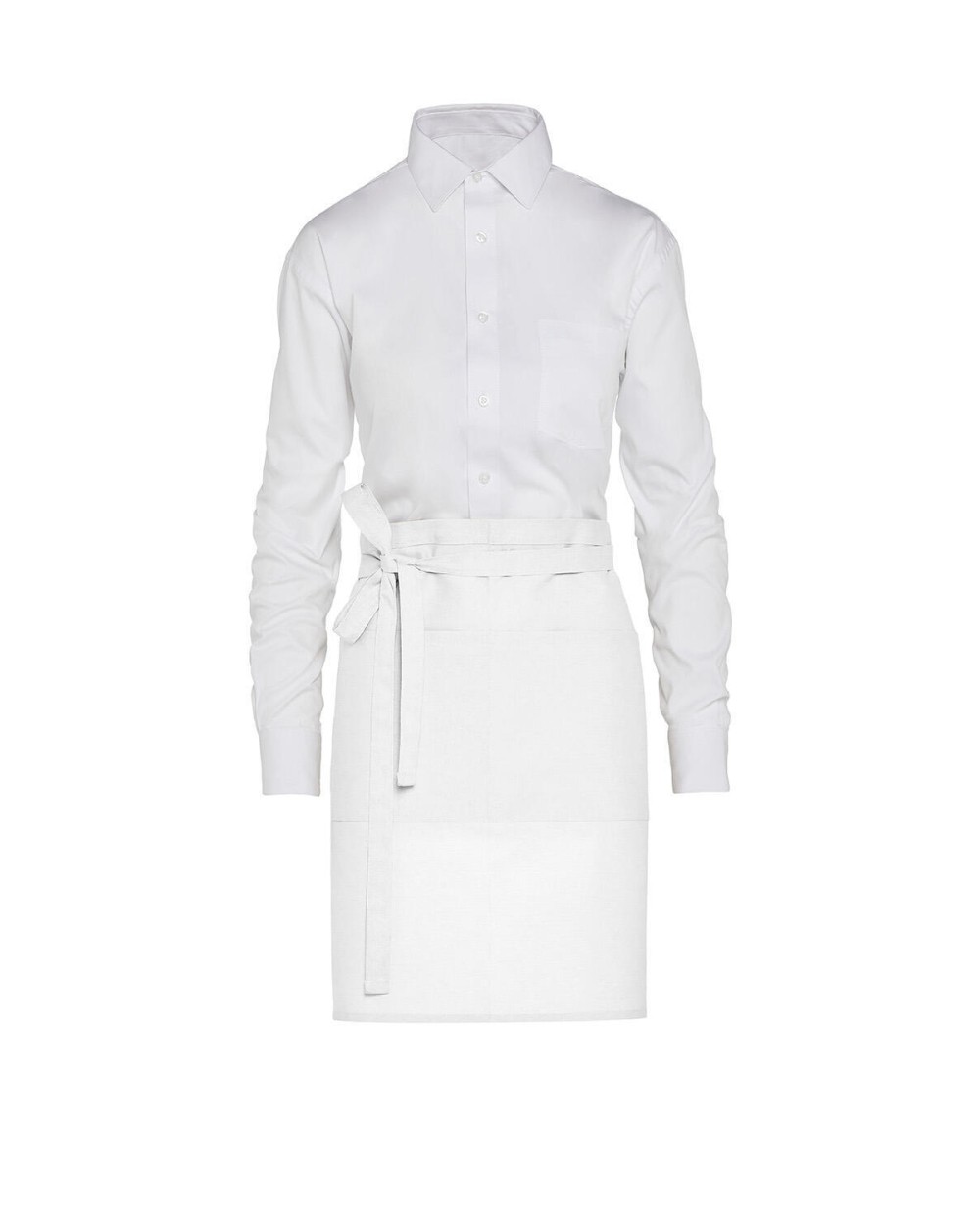 SG CLOTHING BRUSSELS - Short Recycled Bistro Apron with Pocket Schürzen personalisierbar