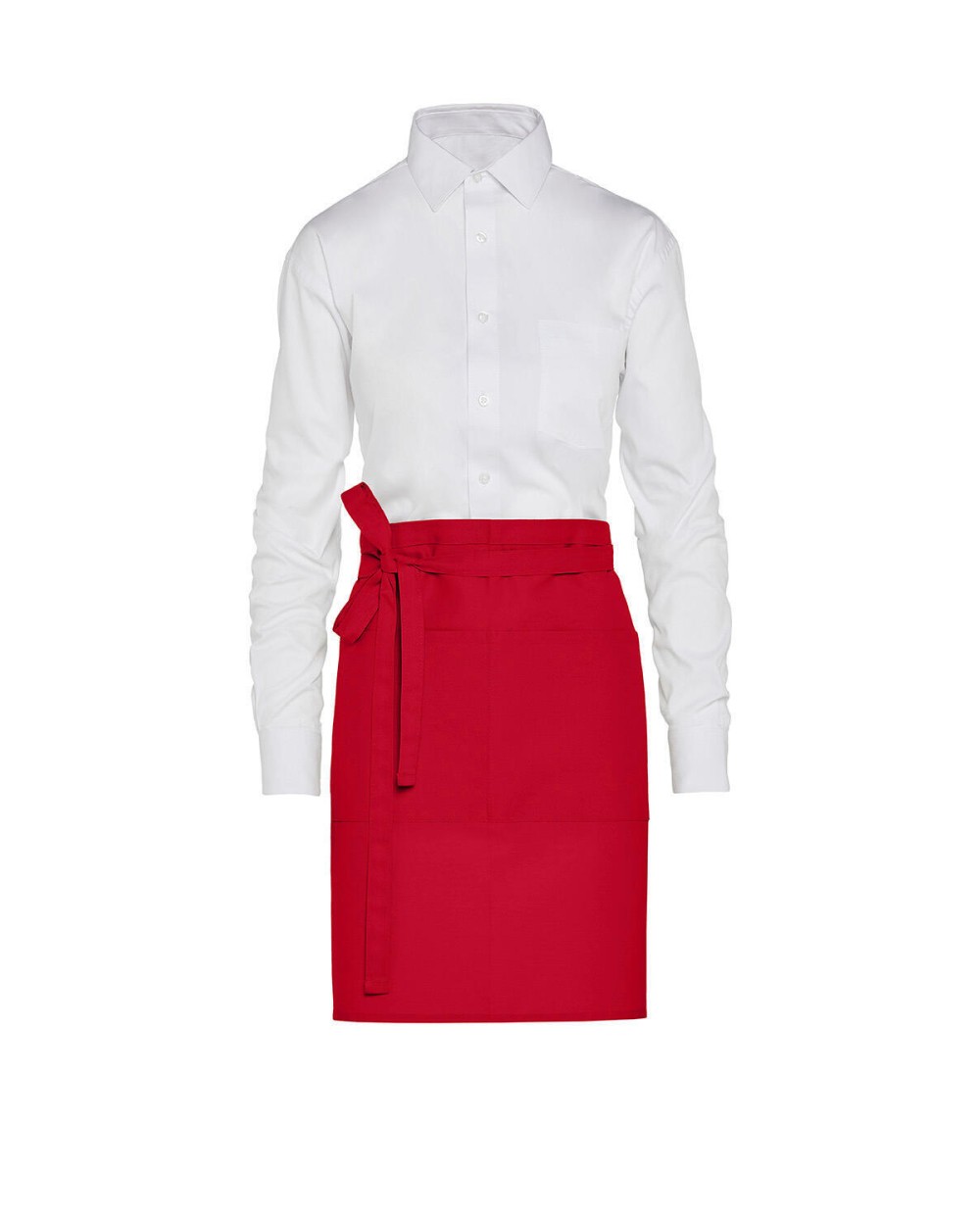 Schorten SG CLOTHING BRUSSELS - Short Recycled Bistro Apron with Pocket voor bedrukking &amp; borduring