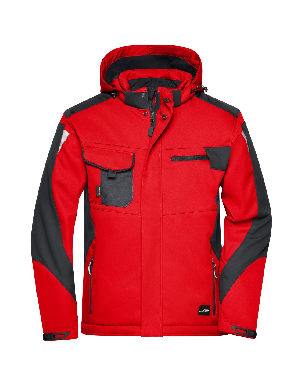 Softshells JAMES & NICHOLSON Craftsmen Softshell Jacket -STRONG- voor bedrukking &amp; borduring