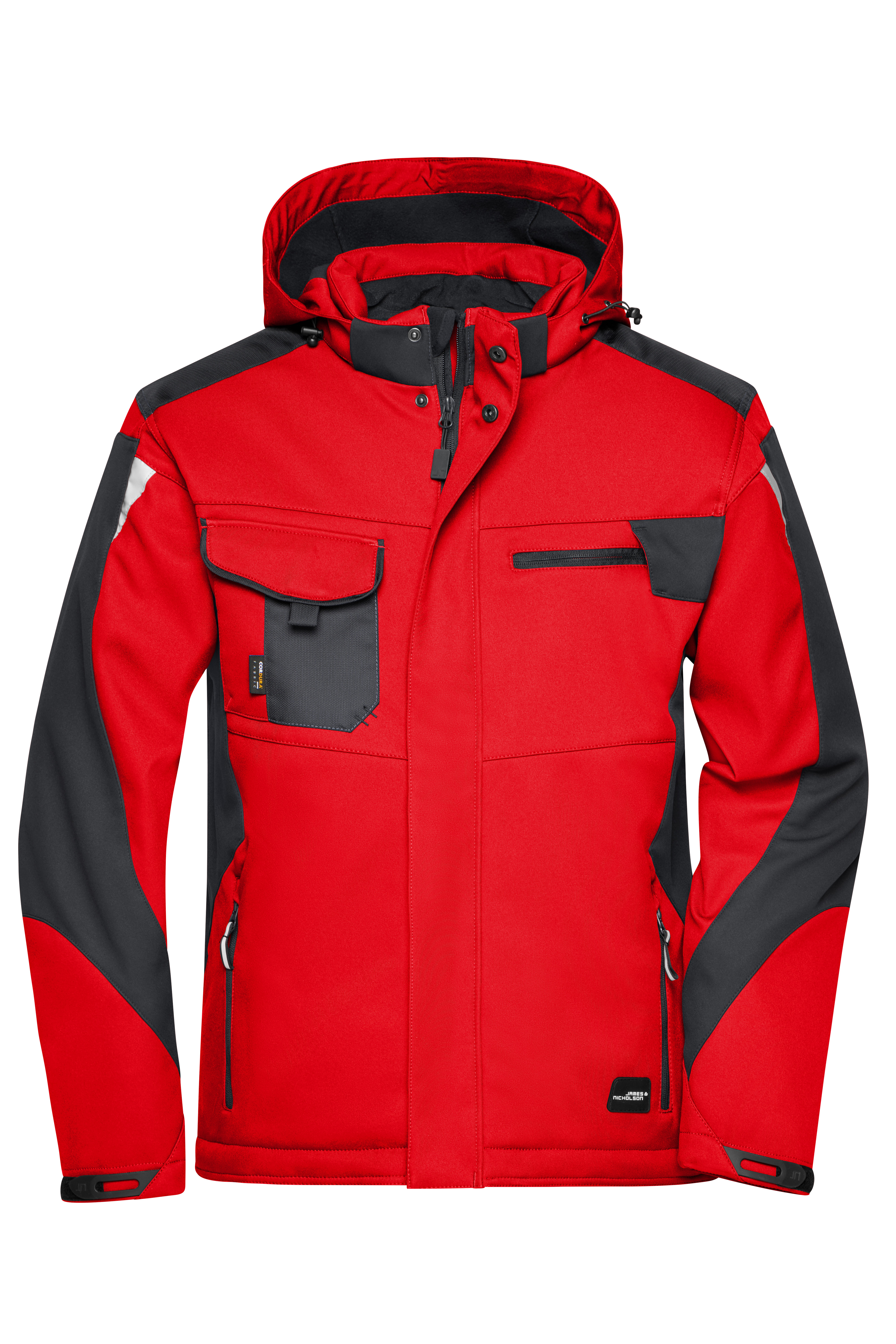 Softshells JAMES & NICHOLSON Craftsmen Softshell Jacket -STRONG- voor bedrukking &amp; borduring
