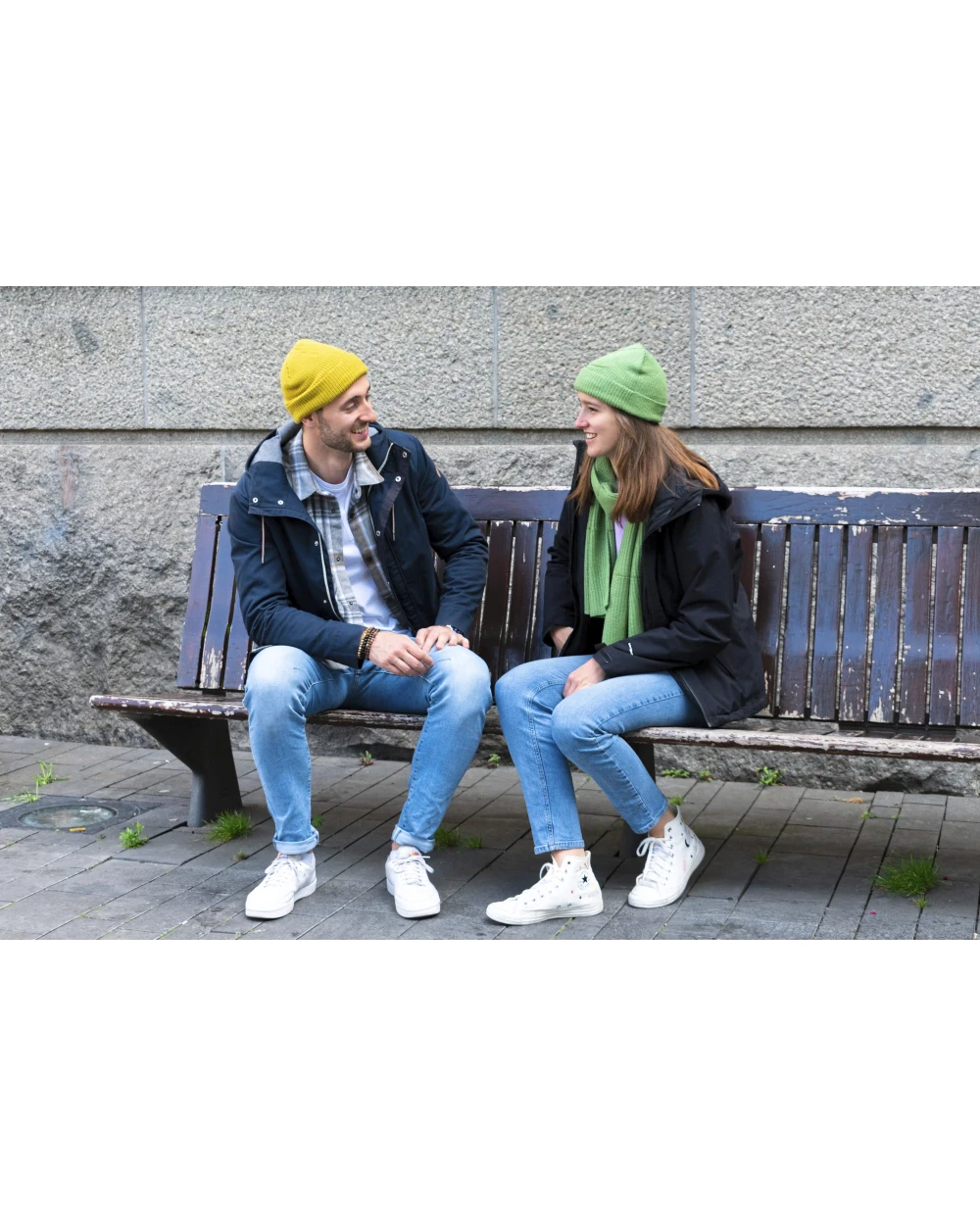 L-MERCH Knitted Scarf Schals personalisierbar