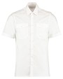 KUSTOM KIT Mens Pilot Shirt Short Sleeve Poloshirts personalisierbar