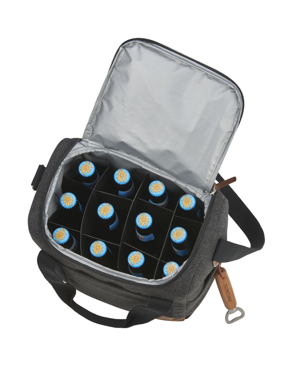 Tassen & Zakken 4DO Campster koeltas voor 12 flessen 13L voor bedrukking &amp; borduring
