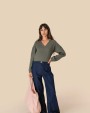 Hemden SPASSO Linnen damesblouse voor bedrukking &amp; borduring