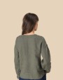Hemden SPASSO Linnen damesblouse voor bedrukking &amp; borduring