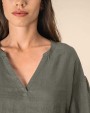 Hemden SPASSO Linnen damesblouse voor bedrukking &amp; borduring